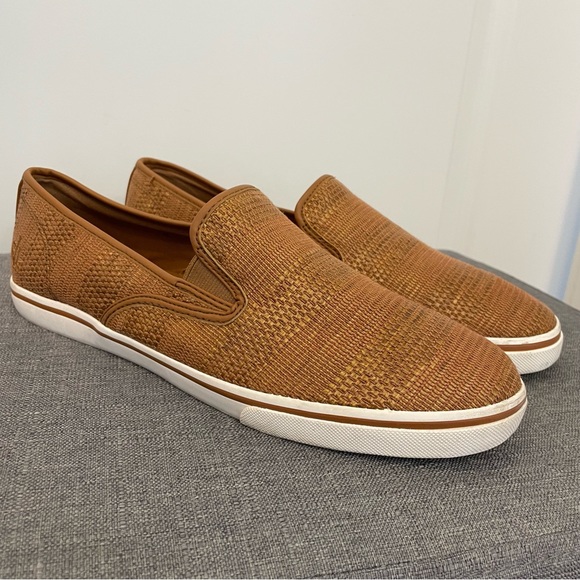 Lauren Ralph Lauren Shoes - RALPH LAUREN Janis Woven Slip On Loafer Flat Sneakers - Tan Size 10